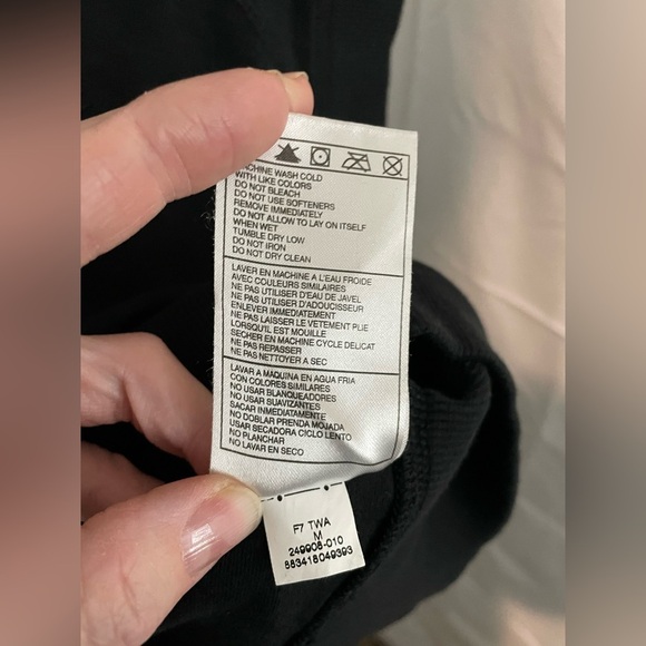 Nike Vintage Y2K Sleeveless‎ Hooded Sweatshirt Black Workout Size M - Picture 6 of 11